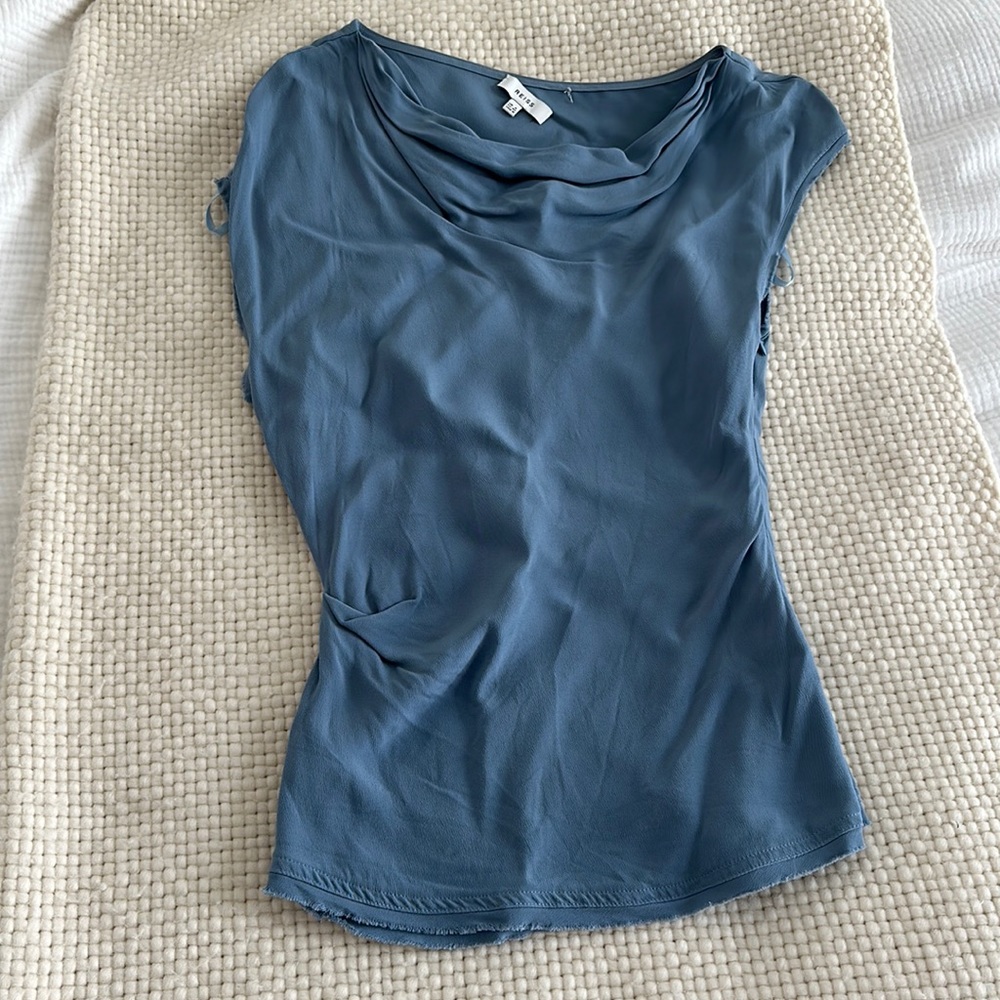 Reiss Drape Asymmetrical Top